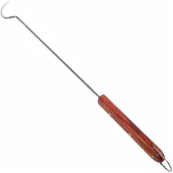 All'Grill, Grillbesteck, Grill- u. Fleischhaken mit Rosenholzgriff 47cm