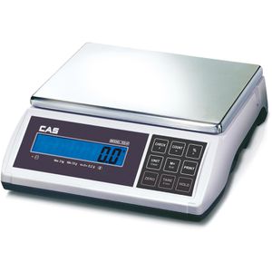 CAS Digitalwaage EDH-6, Inventurwaage, bis 6kg, mit Zählfunktion, Teilung 0,2g