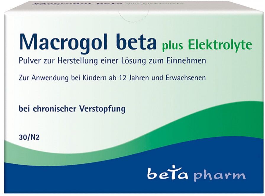 Macrogol beta plus Elektrolyte Plv.z.h.e.l.z.einn. 30stk