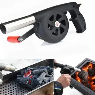 KitchenNation Outdoor Portable Hand Blower, Household Barbecue Charcoal Combustion Blower, BBQ Tools, Camping Barbecue Fan 1 Pc