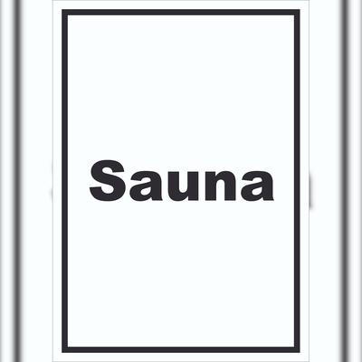 HB-Druck Sauna Schild mit Text Erholung Entspannung hochkant A1 (594x841mm)