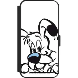 Nivocase Klapphülle für Samsung Galaxy S23+ Handyhülle aus Kunst Leder NIVOflip schwarz Comic Idefix (Samsung Galaxy S23+), Smartphone Hülle, Schwarz