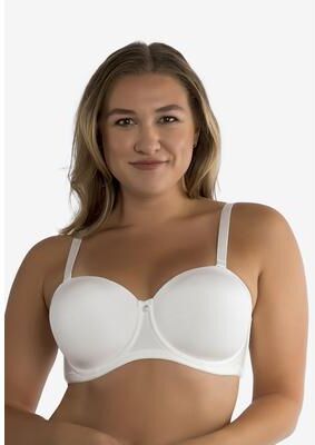 Plus Size Women's Elise Strapless Bra by Parfait in Pearl White (Size 36 C)