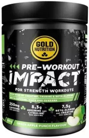Gold Nutrition Pre-entrenamiento GoldNutrition   Manzana Verde 400G