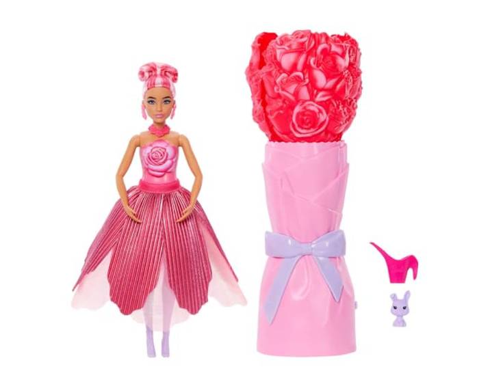 Barbie Petal Pop Duftende Modepuppe und Zubehör