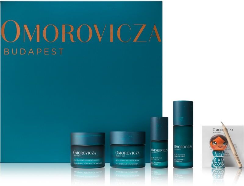 Omorovicza Blue Diamond Gratitude Set coffret cadeau pour obtenir une peau ferme et nourrie