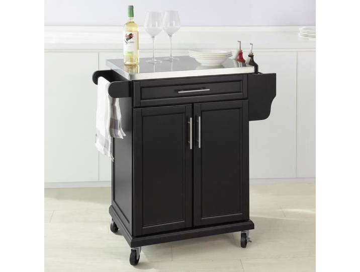 SoBuy® FKW110-SCH Desserte Roulante Chariot de Cuisine Meuble de Rangement à roulettes