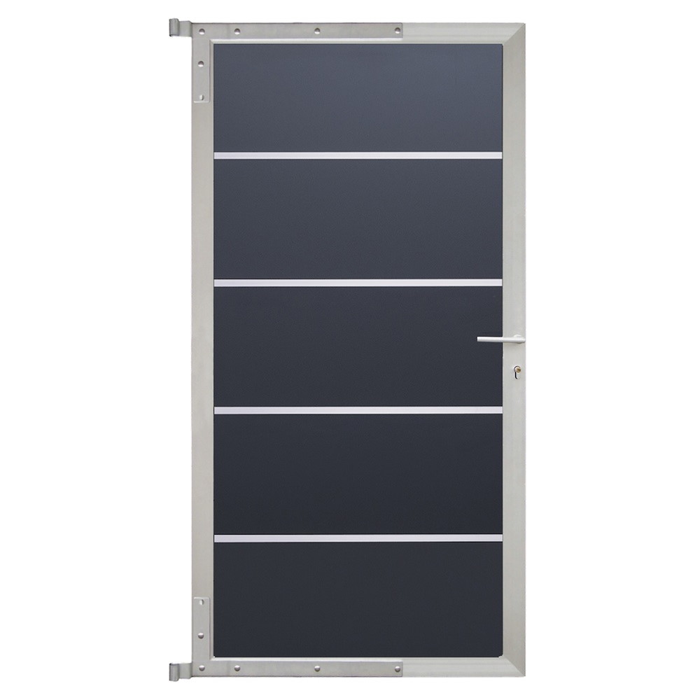 TETZNERJENT FARÖ-Tor-Komplettset 90 x 175 cm, anthrazit/silber 16971120