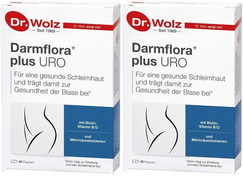 Dr. Wolz Darmflora plus URO Kapseln 2x 2x40 St