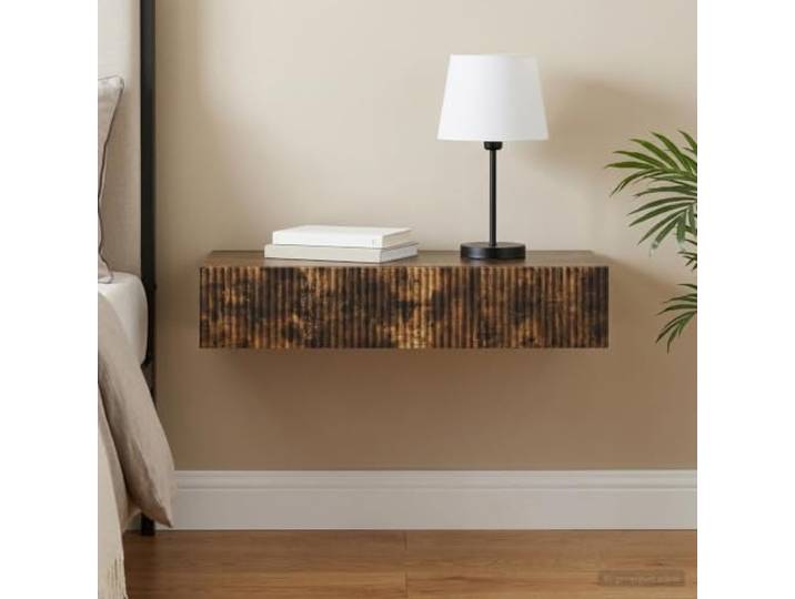 HPUYRFG Wandmontierter Beistelltisch 87,5 x 34,5 x 17 cm aus Holzwerkstoff Moderne Optik, platzsparende Wandmontage, rechteckige Form, vielseitig nutzbar, langlebig, feucht abwischbar