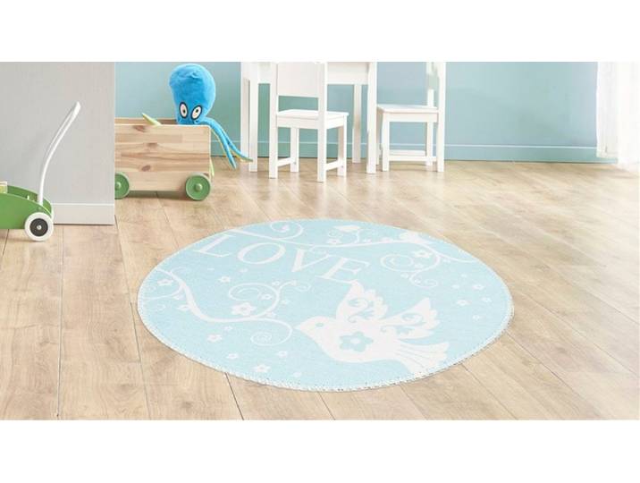 Kinderteppich ARTE ESPINA Bambini 400 , grün (mint), H:5mm Ø:160cm, Polyester, Teppiche, Kinderteppich, Fantasievoll bedruckter Kinderteppich, angenehme Haptik