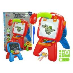 Lean Toys Doppelseitiges Zeichenbrett mit Projektor und Bildern (33436958)