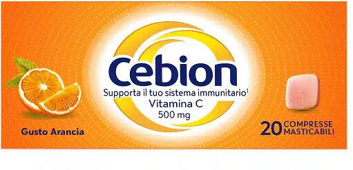 PROCTER & GAMBLE SRL Cebion Arancia, 20 Compresse Masticabili