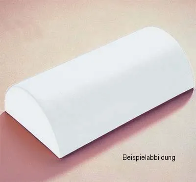 Bisanz Medizinische Polster GmbH Schaumstoff Halbrolle mit Kunstlederbezug, 30 x 15 x 7,5 cm weiß 1340909KL