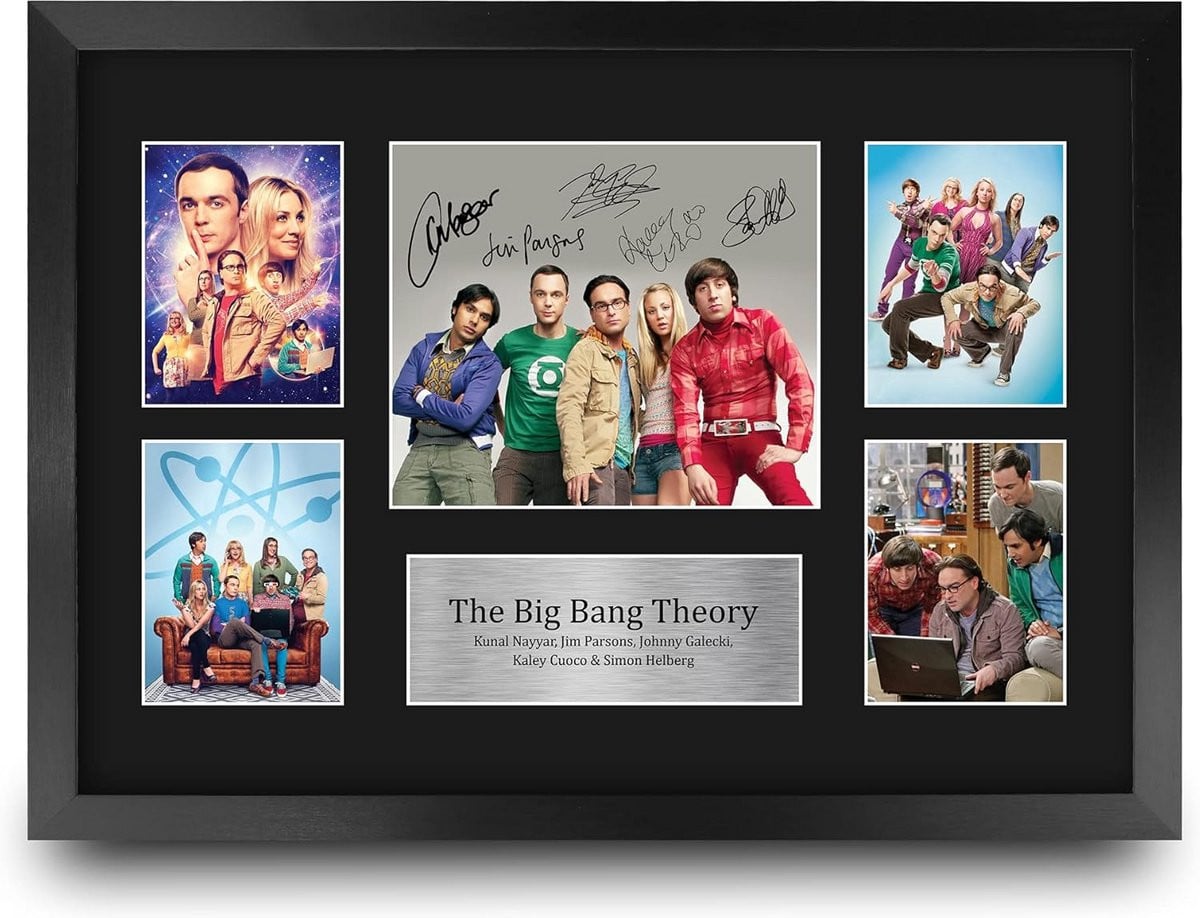 A3 ingelijste poster The Big Bang Theory - Iconische TV-serie decoratie