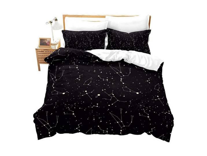 LuxusKollektion Kinderbettwäsche Bettwäsche Set Galaxis 200x200cm Sternenhimmel