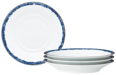 "Noritake Rill Set of 4 Saucers, 6"""