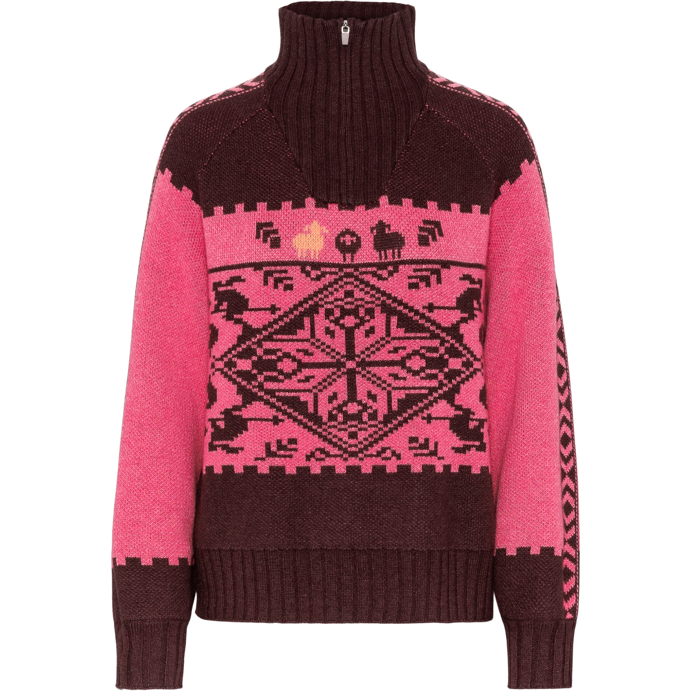 Kari Traa Saga Knit Damen Pullover pink Größe S Lifestyle Atmungsaktiv Merinowolle