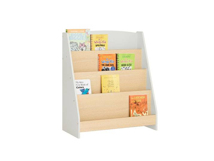 Bibliothèque Étagère à Livres pour Enfant KMB106-HG SoBuy - avec 4 Compartiments Ouverts - 61 x 30 x 71 cm