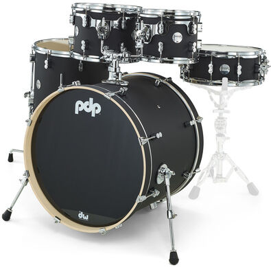 DW PDP CM5 Standard Satin Black Satin Black