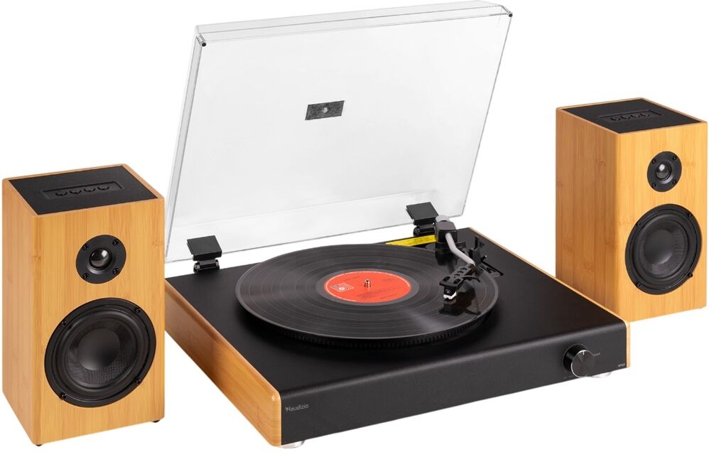 Gira Discos Vintage 33/45/78 RPM Bluetooth c/ Colunas (RP337BB) - AUDIZIO