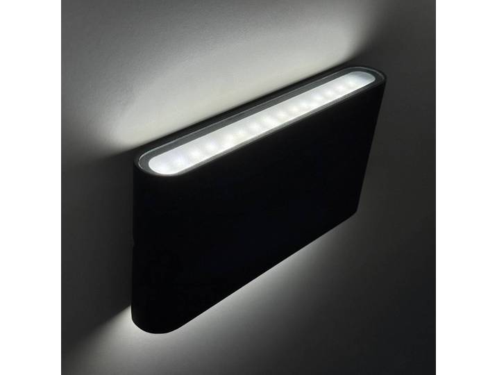 FISCHER & HONSEL LED Außenwandleuchte Scone, schwarz, Metall, Modern