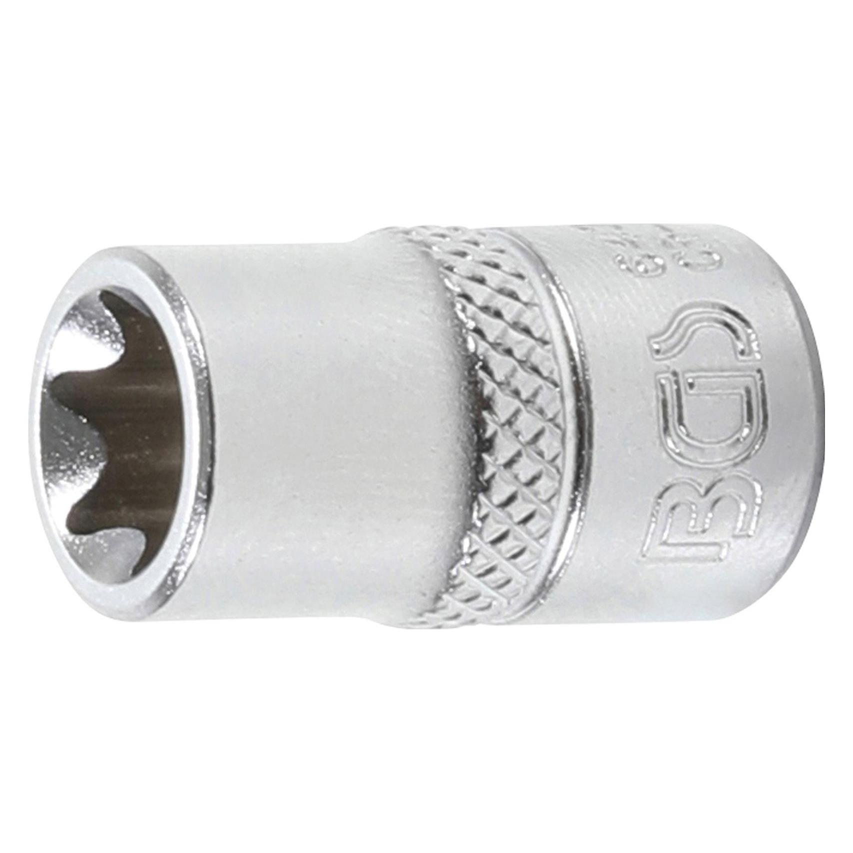 BGS Steckschlüssel-Einsatz E-Profil Antrieb Innenvierkant 6,3 mm (1/4") SW E11 (6431)