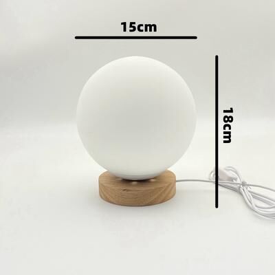 Friendly Fresh Finds Bauhaus Baby Nursing Table Lamp Modern Bedside Lamp For Nursery Bedroom Decor wood matte Finish
