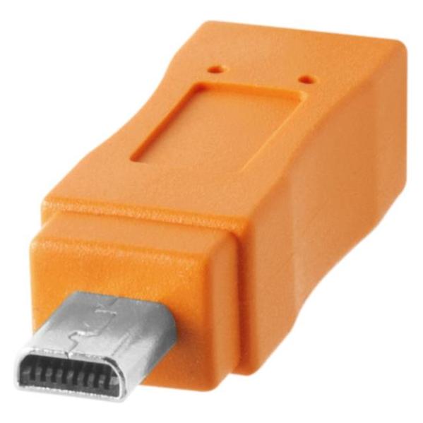 Tether Tools TetherTools TetherPro USB-C To 2.0 Mini-B 8-PIN 4.6m H-VIS (CUC2615-ORG) (4.60 m, USB 2.0) (cuc2615-org)