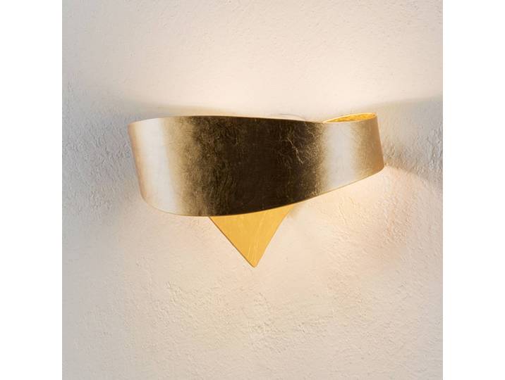 Selène Designer Wandlampe SCUDO, dimmbar, messing / gold, für Flurbereich, Metall, Wandleuchte, Wandlampe Innen