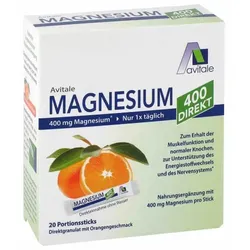 MAGNESIUM 400 direkt Orange Portionssticks 20X2.1 g