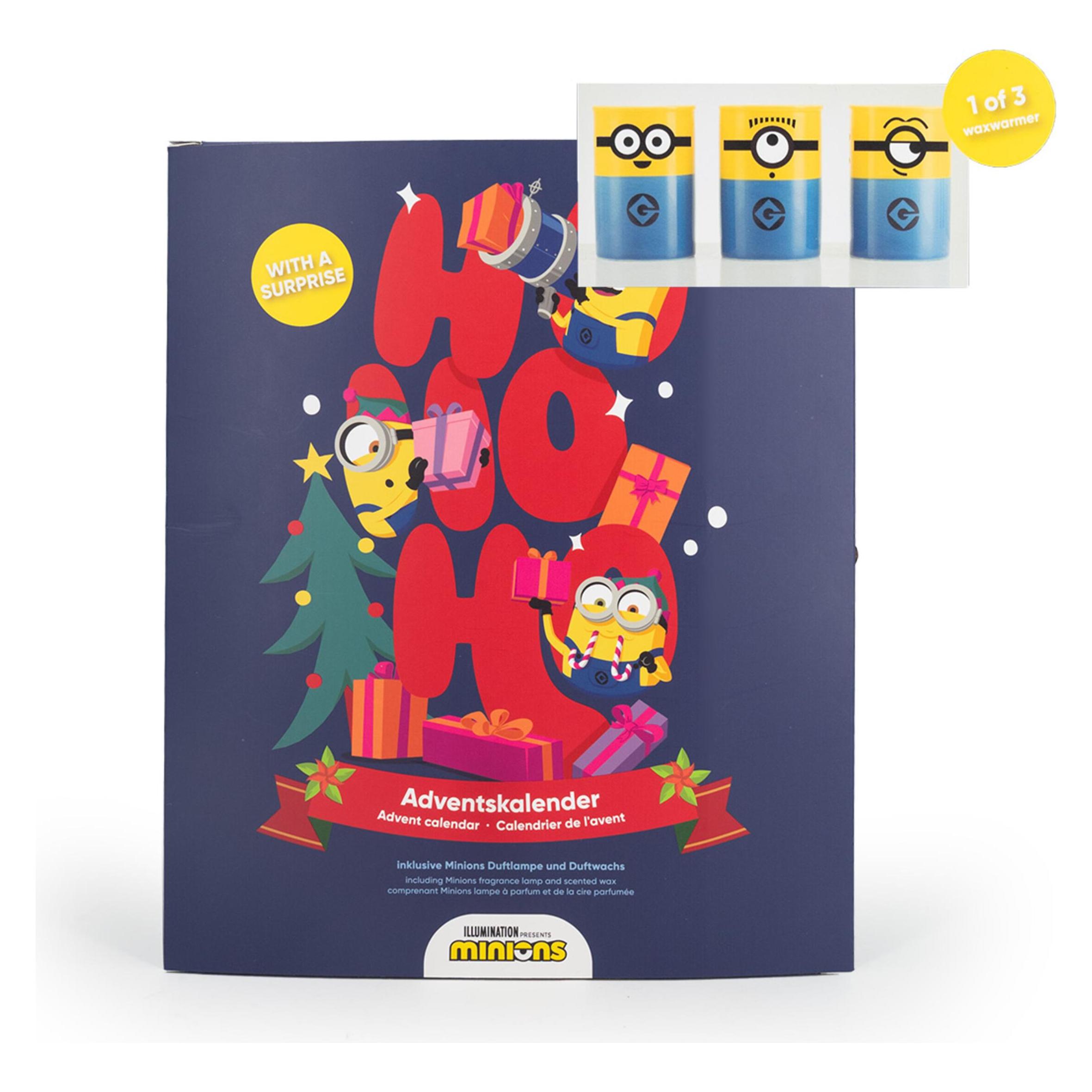Minions Teelicht Duftlampe +24xDuftwachs (24 Türchen) (A2527)