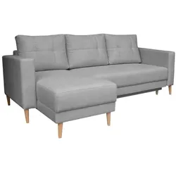 Exxpo by Gala Ecksofa mit Funktion Arte II Stoff Dark Grey