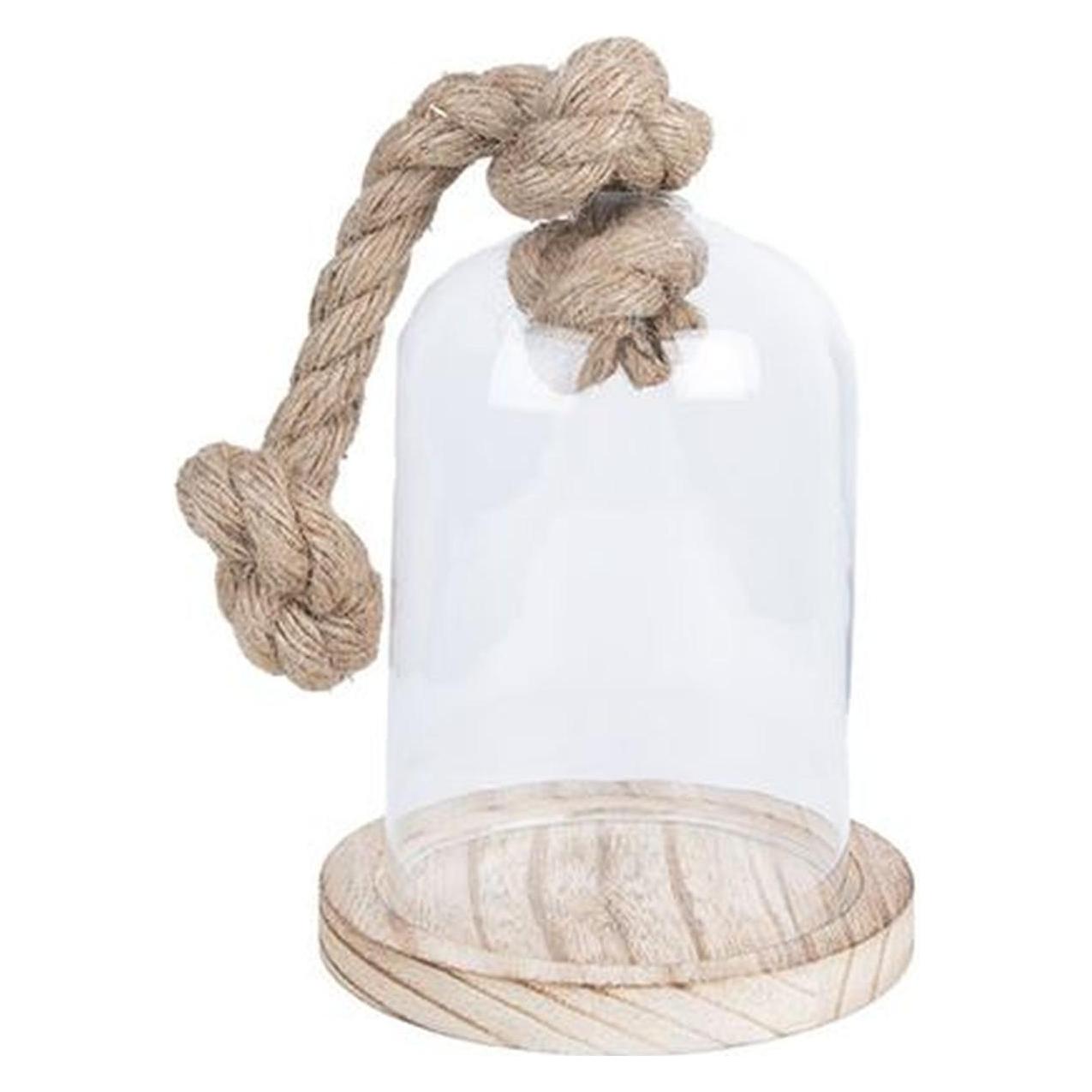 Clayre & Eef Clayre Eef 6GL2220 Glasglocke Transparent 12x19 cm (53603146)