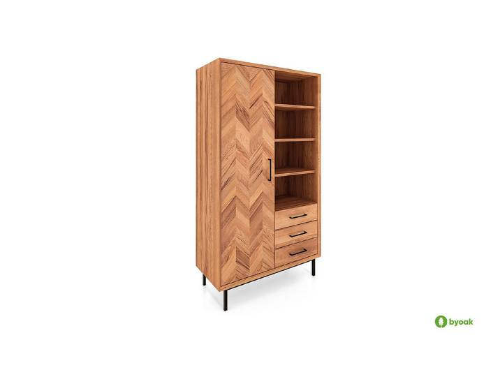 byoak Kleiderschrank ABIES aus Massivholz, Naturgeölt