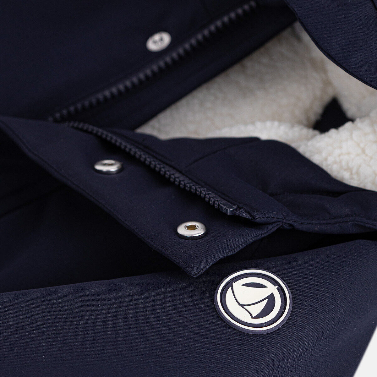 PETIT BATEAU Parka mi-longue à capuche unie