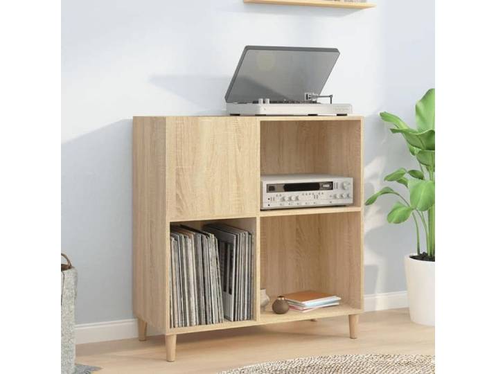 Armoire à disques chêne sonoma 84 5x38x89 cm bois d'ingénierie 831992