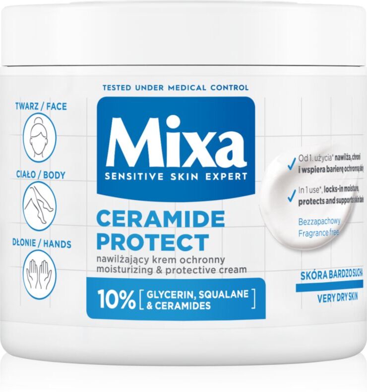 Mixa Ceramide Protect Genoprettende kropscreme til sensitiv hud 400 ml