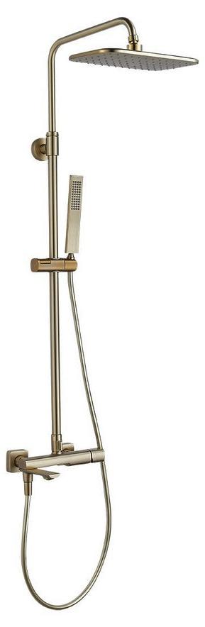 Duschsäule mit Armatur Gold Champagne