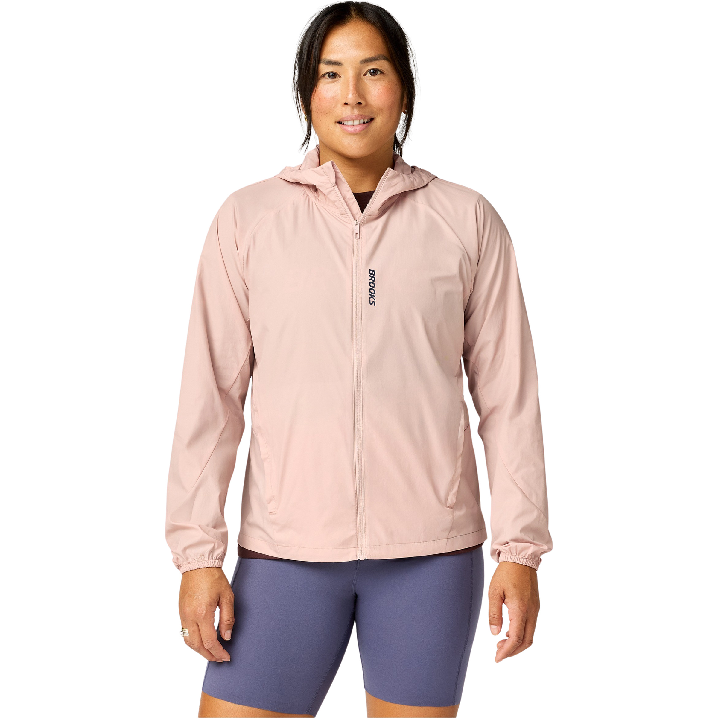 Brooks Canopy Packable Damen Laufjacke rosa Größe XS Laufen Windabweisend Wasserabweisend
