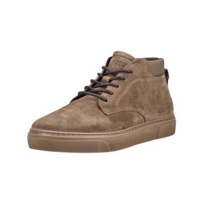 Schnürstiefelette MARC O'POLO "Marc O'Polo Stiefelette Veloursleder", Herren, Gr. 44, braun (taupe), Veloursleder, Schuhe Schnürstiefelette