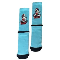 MB Wear, Unisex, Sportsocken, Santa Baby (M, S), Blau
