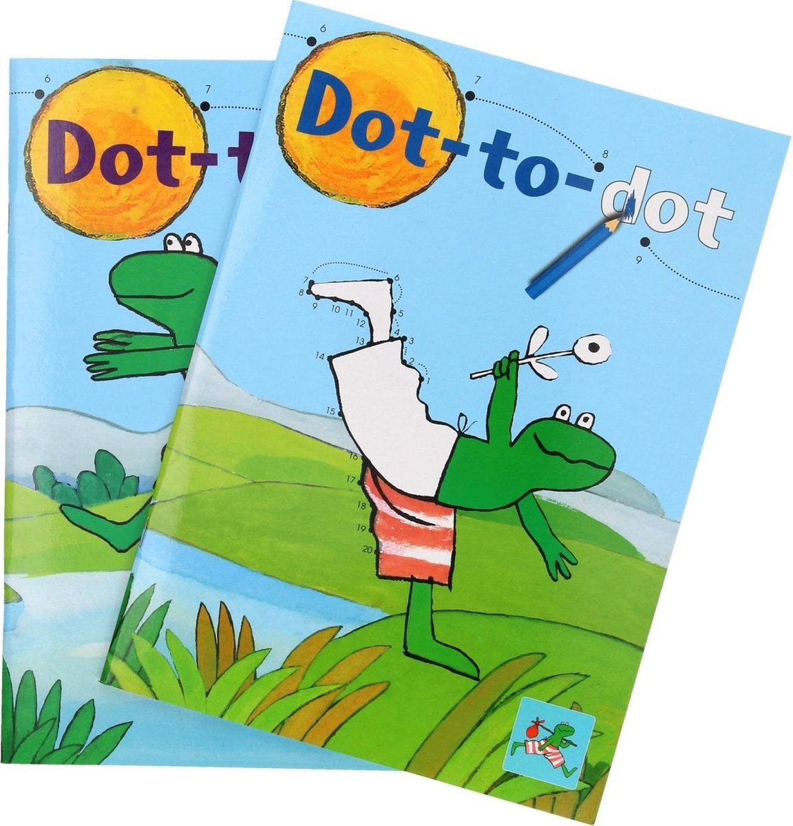 Kikker Dot-to-Dot Kleurboek voor volwassenen - Multicolour