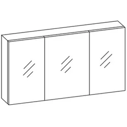 Artiqua Spiegelschrank, Anthrazit Glanz, 070-SDT-4-13-51 070-SDT-4-13-51