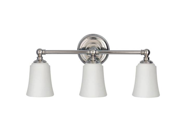 Elstead Lighting Badezimmer-Wandleuchte Hugo lake, Chromfarben, Metall, Glas, 53.3x24.8x15.2 cm, RoHS, LED-Leuchtmittel austauschbar, Lampen & Leuchten, Innenbeleuchtung, Wandleuchten, Spiegelleuchten
