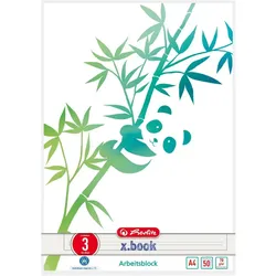 Herlitz GREENline Notizbuch A4 50 Blätter Grün, Weiß