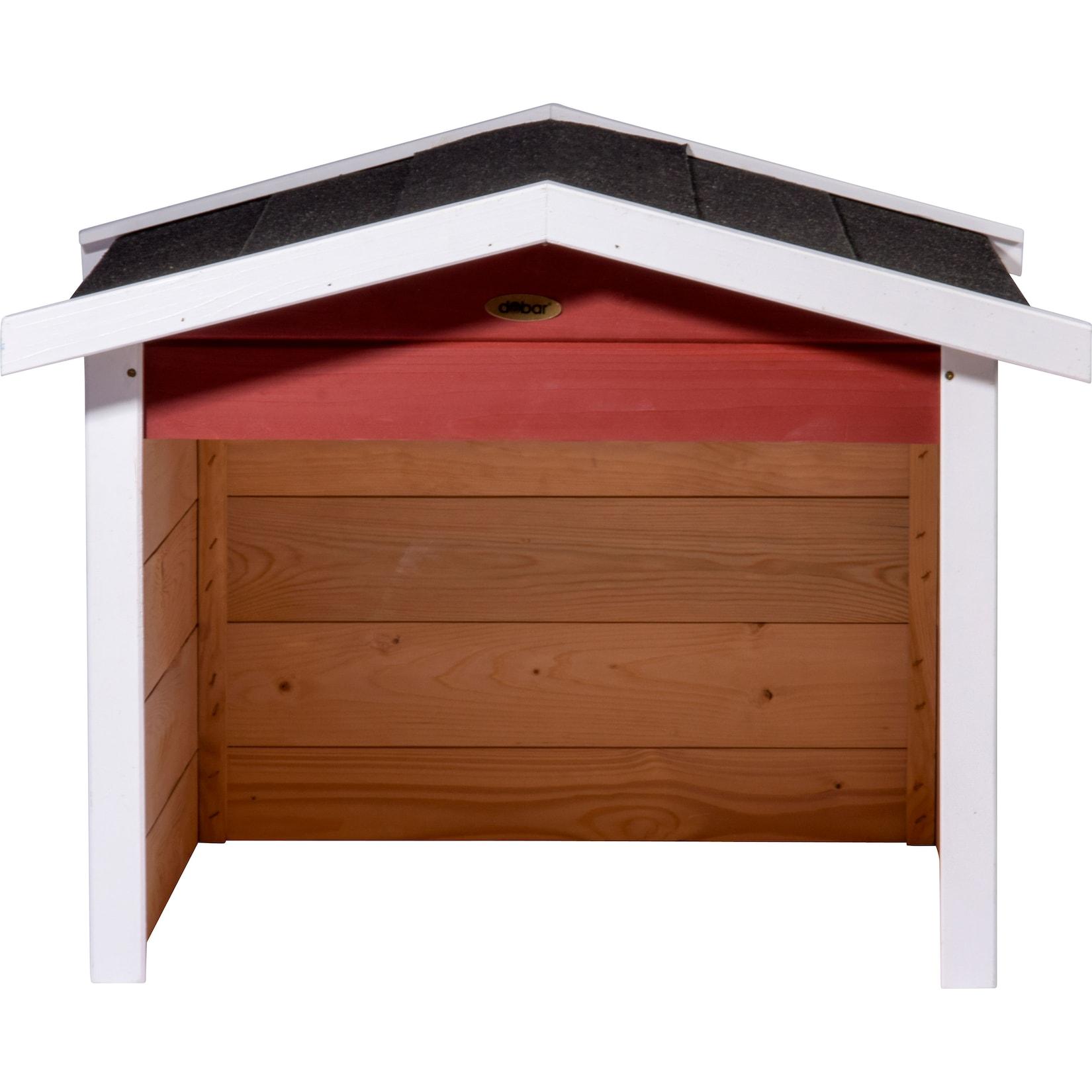 dobar Mährobotergarage, Holz, rot