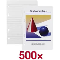 OTTO Office Ringbucheinlage A5 liniert 500 Stück