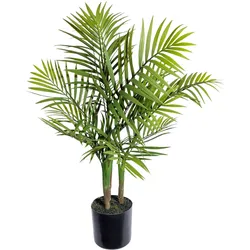 Kunstpflanze Bergpalme II in Grün/Schwarz