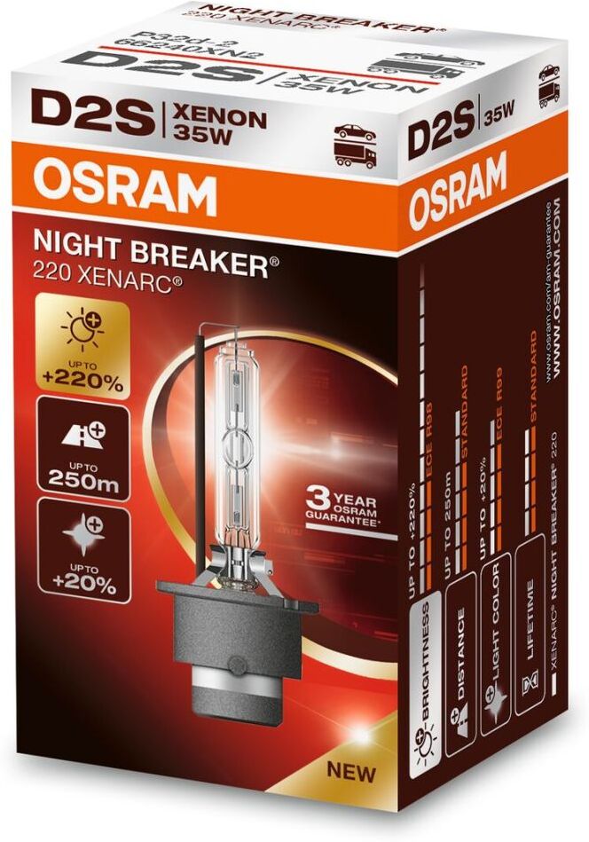 Glühlampe, Fernscheinwerfer XENARC® NIGHT BREAKER® LASER ams-OSRAM 66240XN2